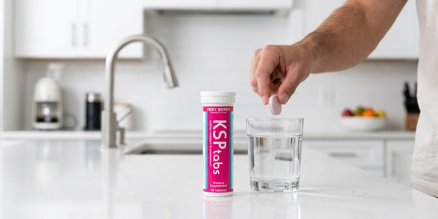 Person enjoying KSPtabs as part of a daily hydration routine